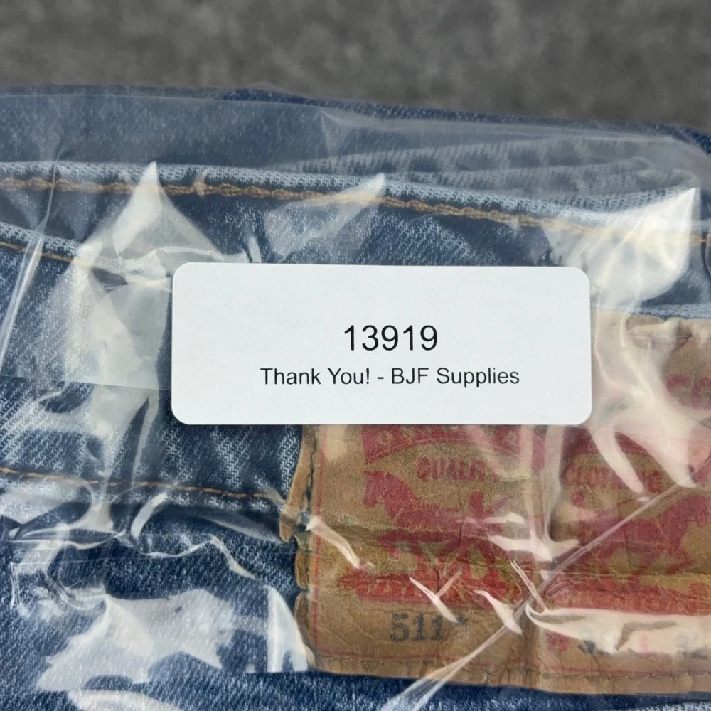 Levi's Jeans Mens 32x32 Blue 511 Slim Fit Stretch Denim Casual Everyday Y2K